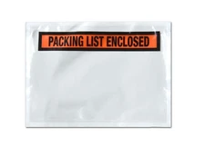 Packing List Adhesive Pouches Panel Face Invoice Enclosed Shipping Labels