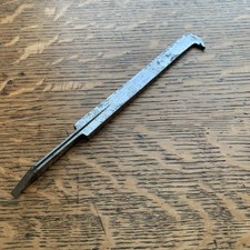 PS3F: Antique Plough Plane Iron * William Ash & Co. No 2 * Carpentry Collectable