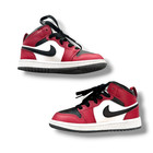 Jordan Air 1 Mid TD 'Chicago Black Toe' Toddler Sneakers Size 12C