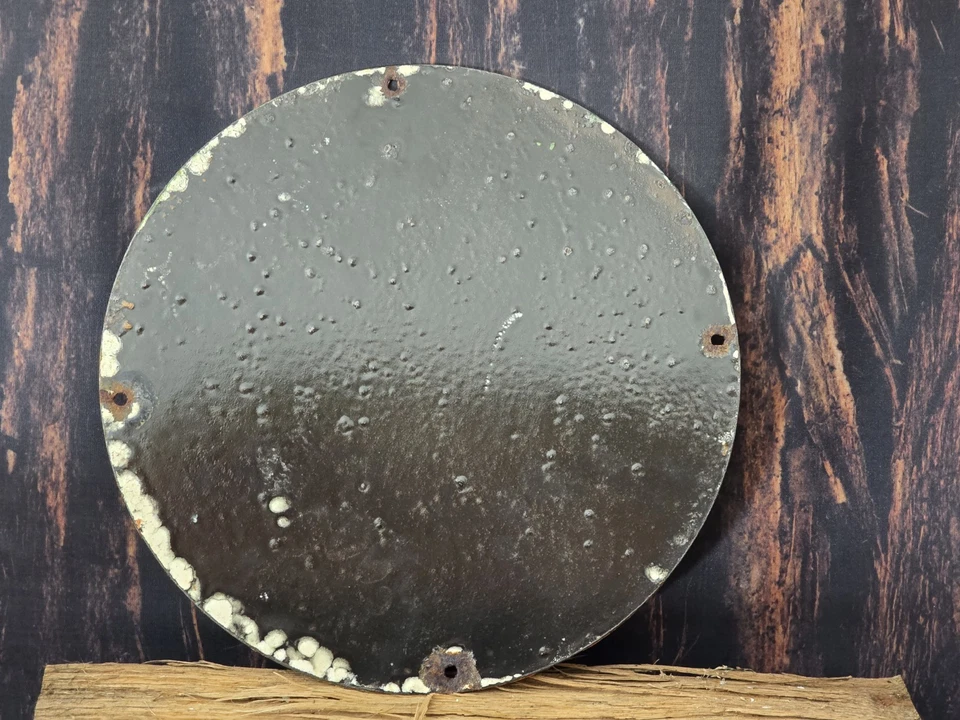 RARO LETRERO DE PORCELANA VINTAGE AÑOS 40 GASOLINA ESTÁNDAR PINOCHO WALT DISNEY 12" Foto 4 de 4