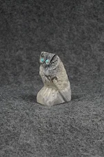Owl Zuni Fetish Carving - Derrick Kammasee
