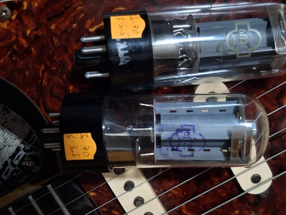 6L6 / 5881 MATCHED PAIR RUSSIAN RELEKTOR - image 3 of 4