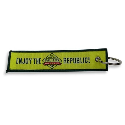 Salitos Bier Schlüsselanhänger grün Stoffband Schmuck Key Rings Chain Auto KFZ
