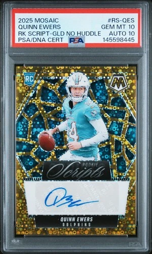 2025 Panini Mosaic Football No Huddle Gold Quinn Ewers #RS-QES