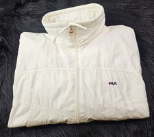 Vintage Fila Colorblock Windbreaker Track Jacket Full Zip White Lined