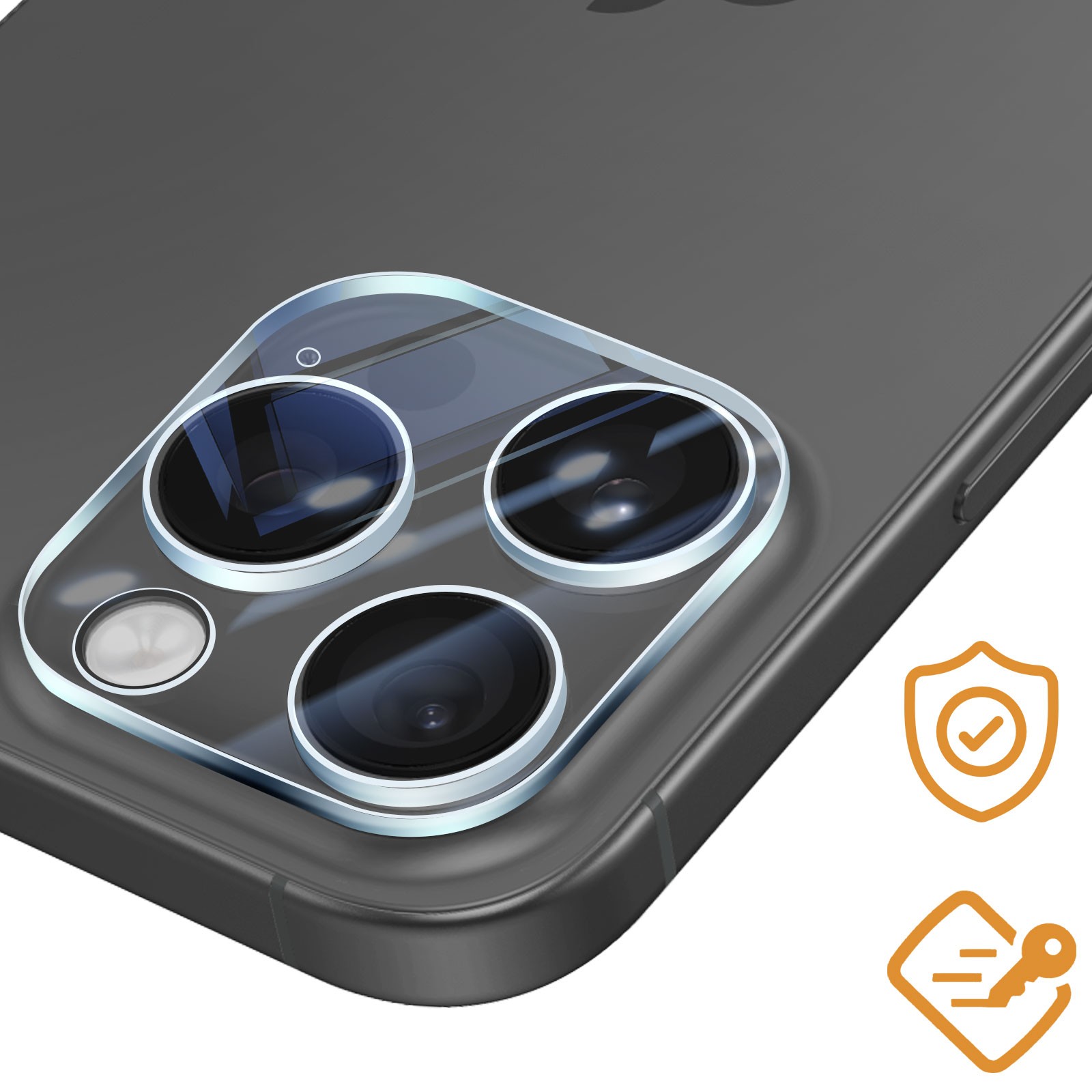 Protection objectif iPhone 16 Pro en verre de qualite superieure - 3