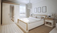 Schlafzimmer Set Design Modern Luxus Betten Bett Nachttisch Kleiderschrank 4 Tlg