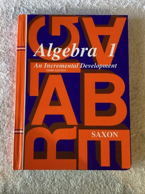 Algebra 1 An Incremental Development Third Edition 49A
