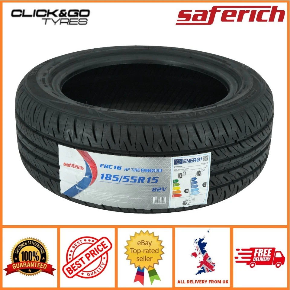 4 X 185/55R15 SAFERICH FRC16 82V-M+S TYRES- 185 55 15 - Image 3 of 4