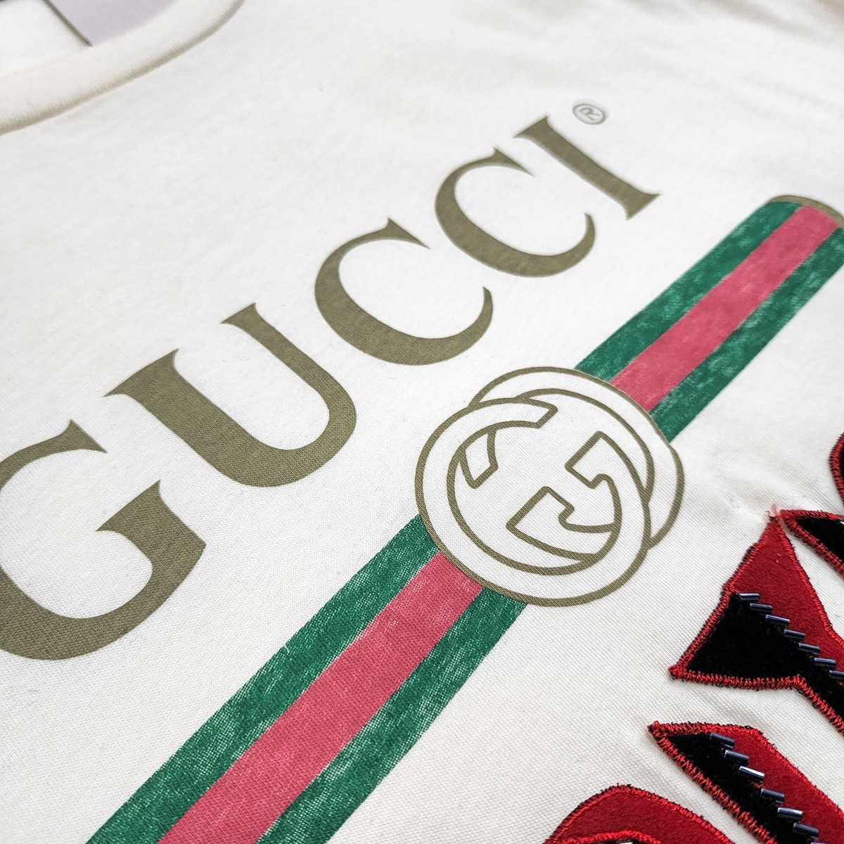 最終値下げ　GUCCI SPIRITISMO Tシャツ　S size Gucci Spiritismo Oversized Long Sleeve T-shirt Cream | Size L