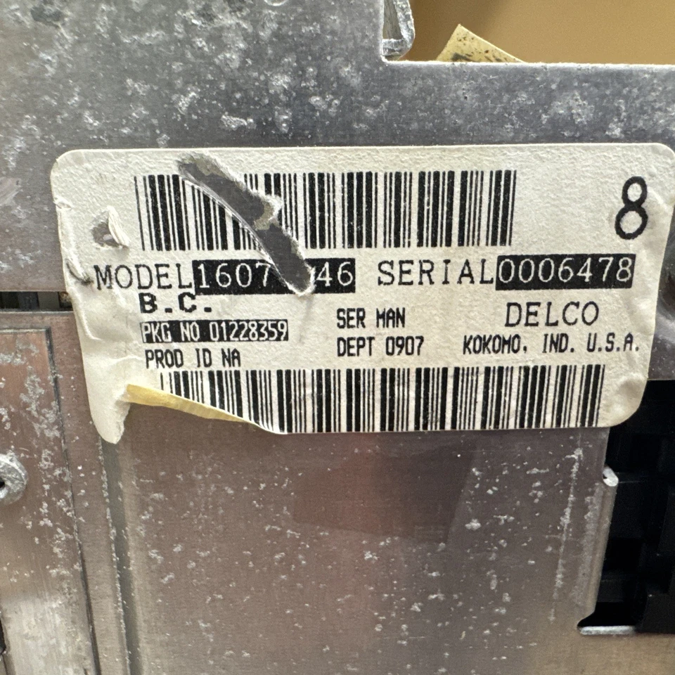 1987-1989 CADILLAC ALLANTE DRIVER INFO CENTER RADIO CLIMATE CONTROL-Parts/Repair - Image 4 of 4