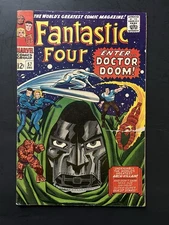 Fantastic Four #57 Classic Doctor Doom!  Movie Coming! MCU Key Marvel 1968