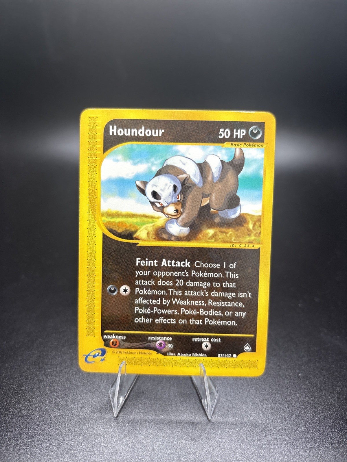Houndour 87/147 Aquapolis E Series Vintage WOTC Common Pokemon Card Near Mint