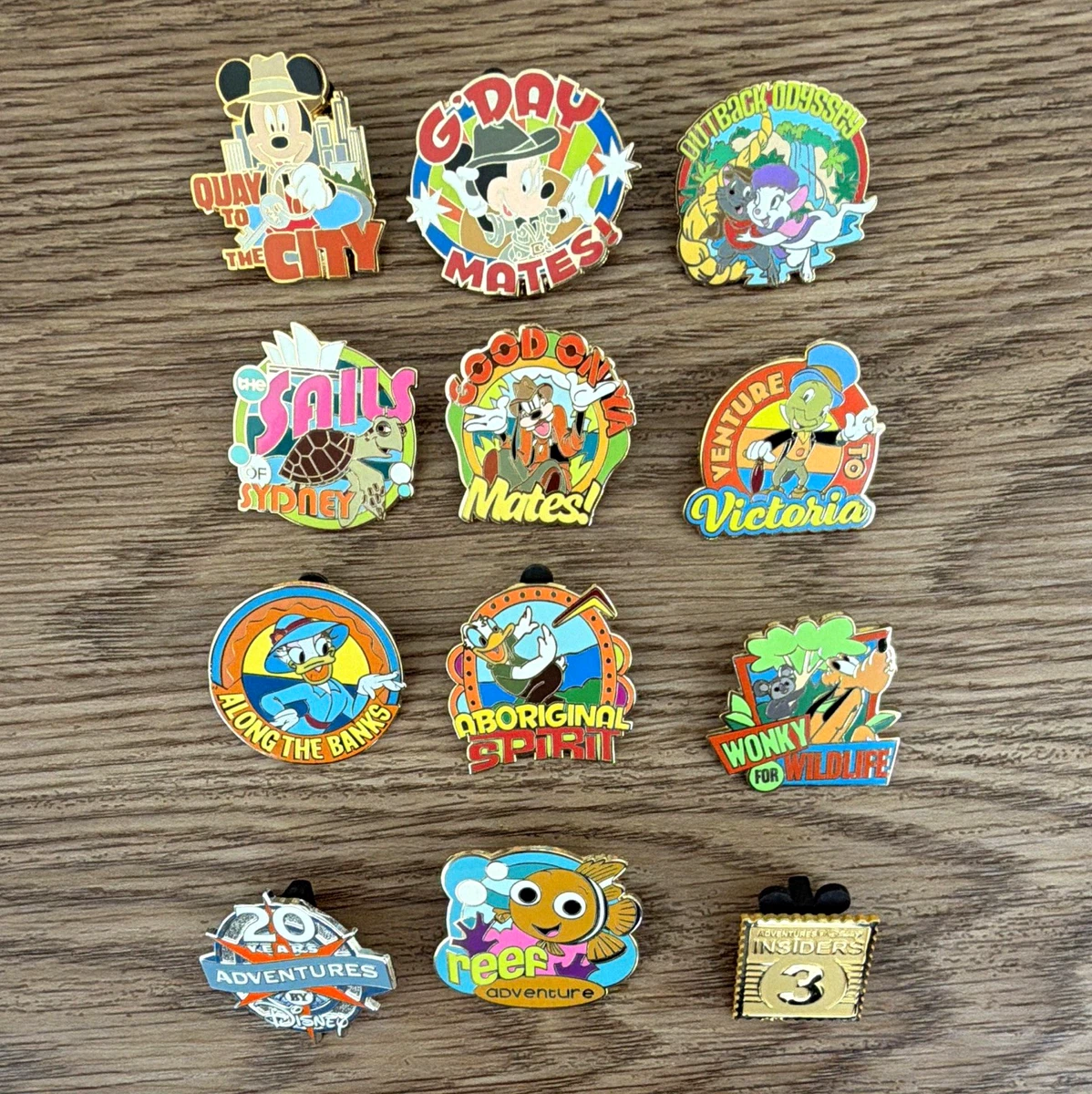 Disney Pin Complete Set In Mickey Mouse Patches & Pins (1968-Now