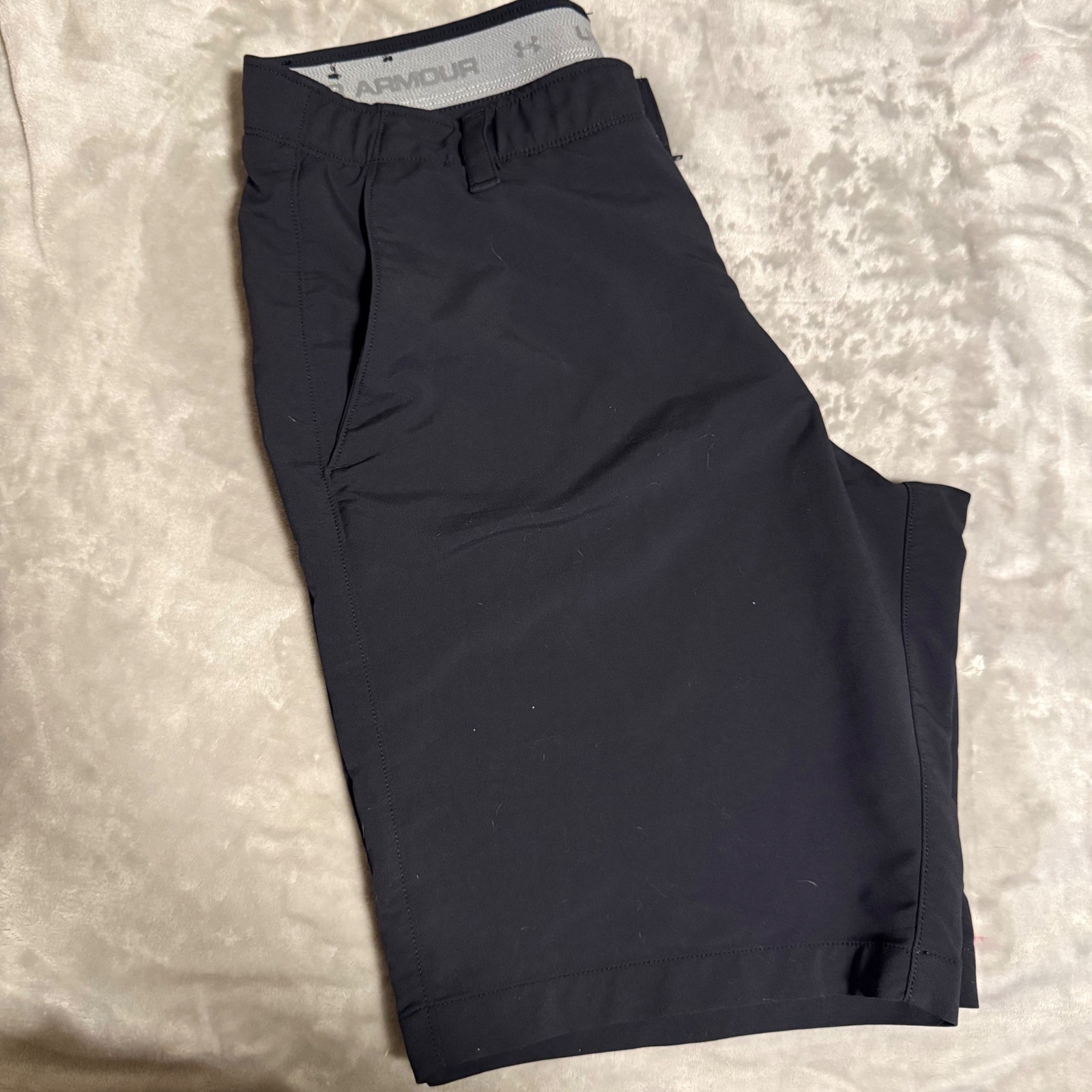 Under Armour Showdown HeatGear Black Golf Shorts Men's Size 36 Performance thumbnail 4