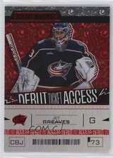 2023 Upper Deck Credentials Debut Ticket Access Red /349 Jet Greaves #117 1ee0