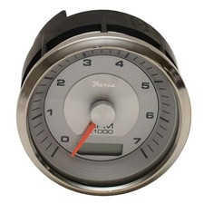 Faria Boat Tachometer Gauge THC625B | Contour Spun Blue Mercury