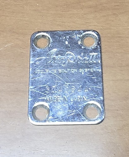Aria Pro II Halsplatte 1980’s Chrome Guitar Neckplate Japan MIJ - Bild 1 von 3