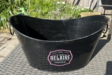 Luc Belaire Black Metal Ice Bucket Cooler