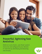 Webroot Antivirus Software 2026  3 Device  1 Year Pc/Mac with Keycard