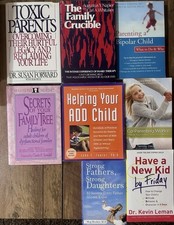 Parenting & Family Relationships Paperback Book Lot: ADD, Bipolar, Co-Parenting