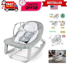 Soothing 3-in-1 Keep Cozy Baby Bouncer Rocker with Toy Bar, For Infants