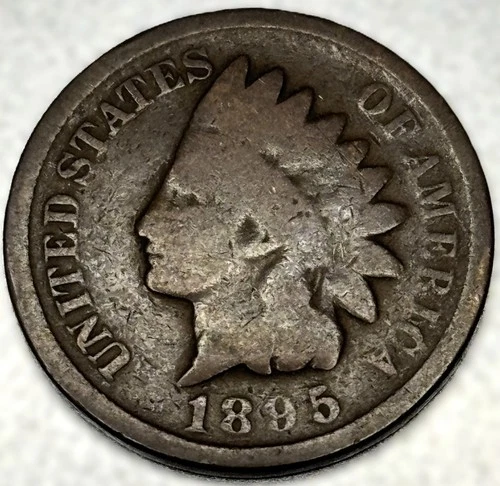 1895 Indian Head Cent Penny Good Condition 1c One Cent US Coin- 1211
