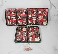 VTG Kurt Adler Mini Christmas Ornaments 37 Santa, Angel, Tree, Horse Boxed