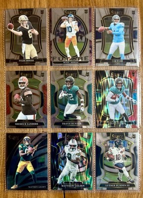 Panini Select RC 45 Card Lot Jeanty Shedeur Ward Nix Golden Shough Hunter Ebuka