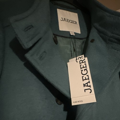 Jaeger Women's TEAL Pure Wool short Length Coat Size 14 BNEW Rrp£250 - Picture 7 of 8