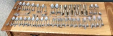 Oneida Ltd Fenway Daydream Wm A Rogers Stainless Steel Flatware Lot 84 PCs.