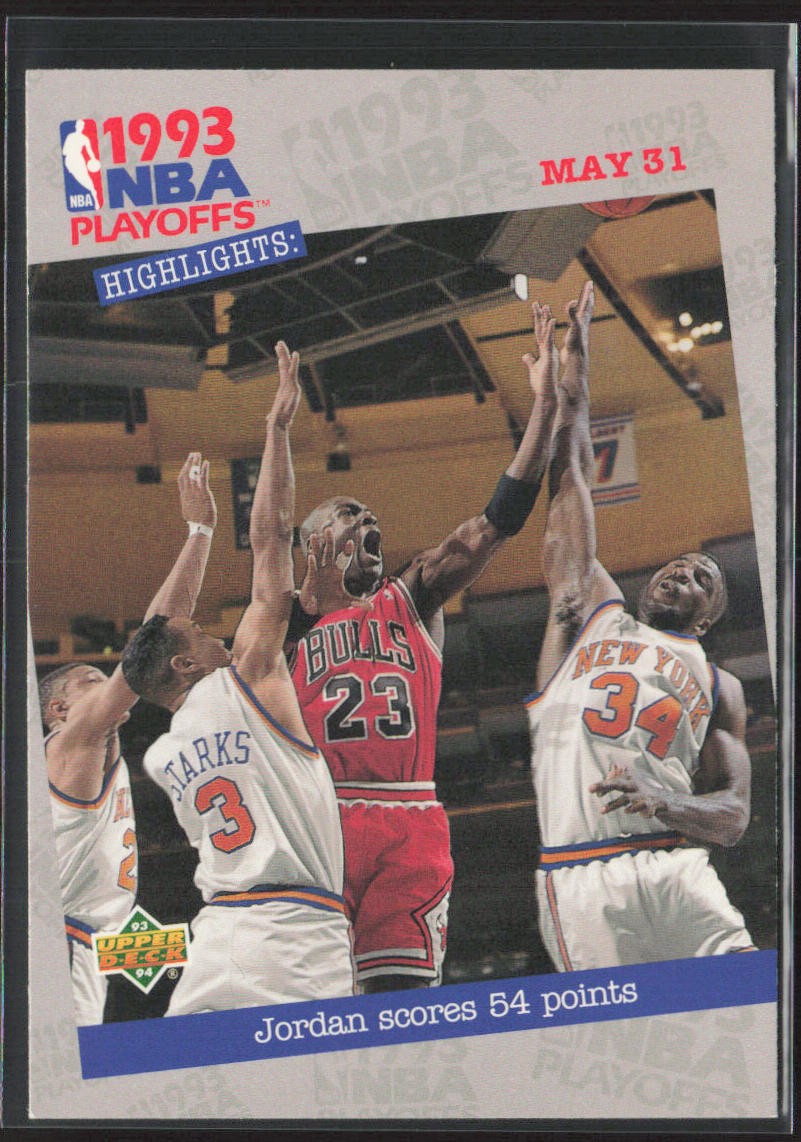 1993-94 Upper Deck #193 Jordan Scores 54 Points