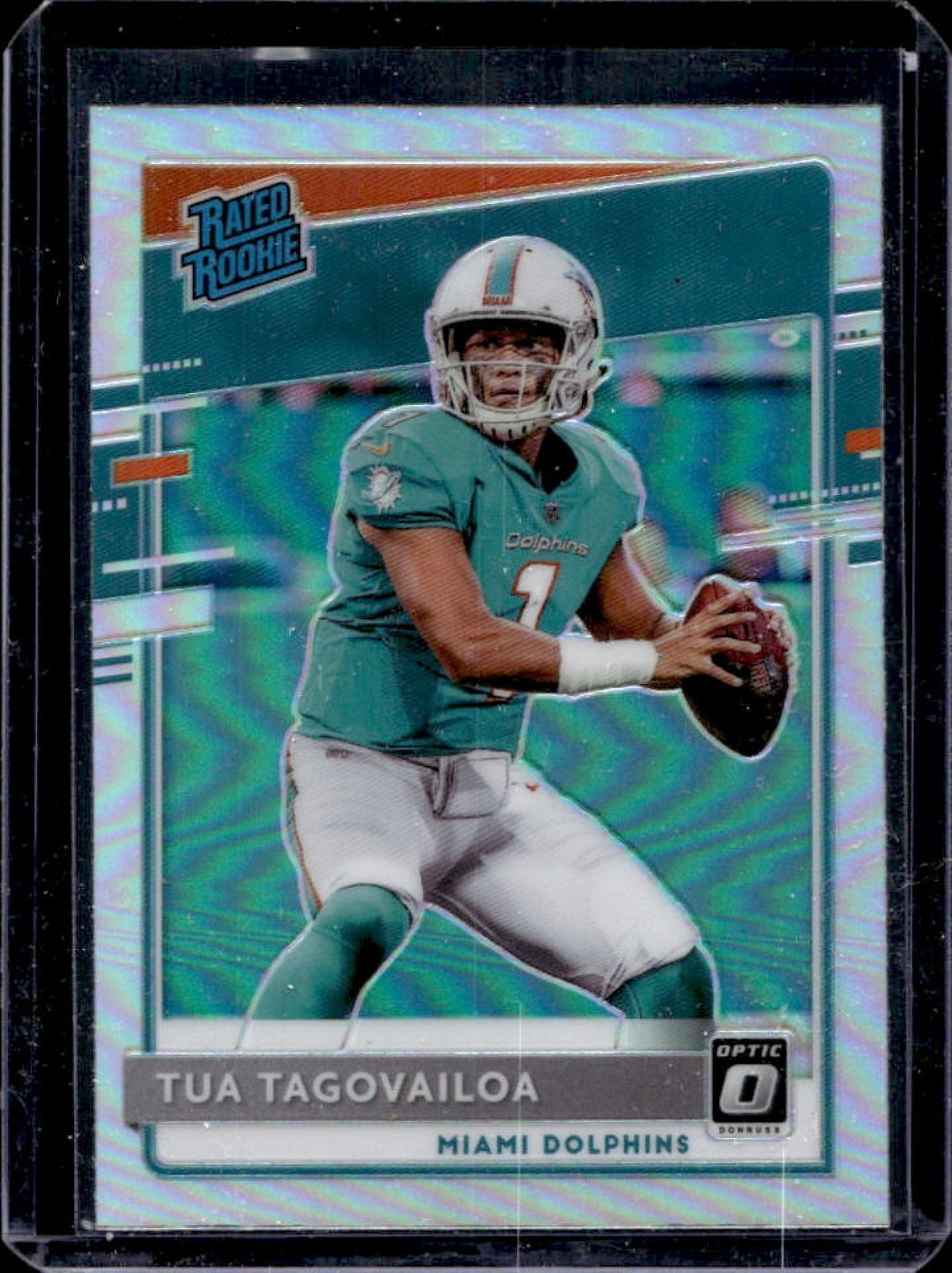 2020 Donruss Optic Tua Tagovailoa Holo Prizm Rookie RC #152 Dolphins