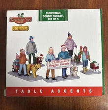 Lemax Christmas Doggie Parade Carole Towne Village Town City Figures Dogs
