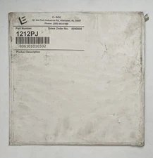 E Box 1212PJ White Enclosure Panel Steel 11in x 11in