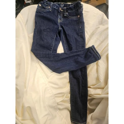 Gap Kids Girls Stretch Super Skinny Jeans Dark Indigo Blue Denim Size 6 - Image 1 of 3