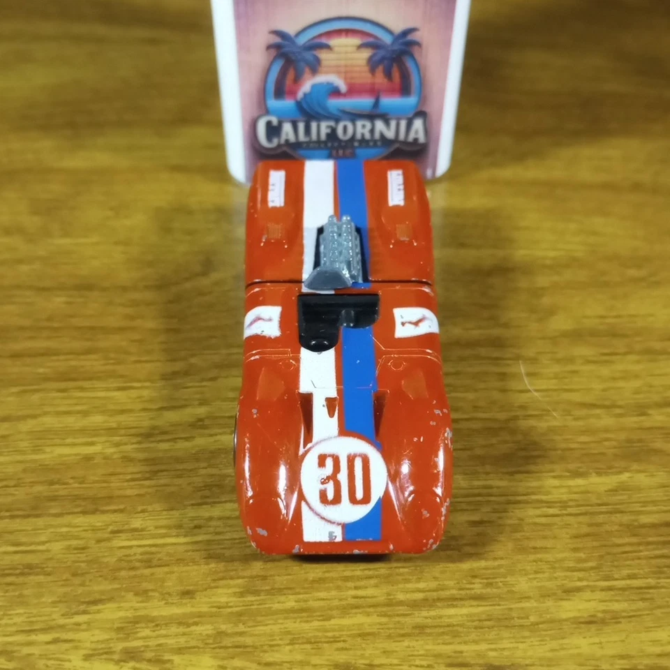Hot Wheels Flying Colors Ferrari 312P Enamel Red Black Base Hong Kong 1976 - Image 3 of 4