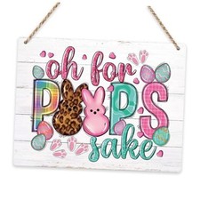 Easter Decoration Easter Bunny Decor Easter Front Door Decor Oh for peeps sake