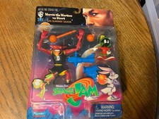 1996 playmates Space Jam Michael Jordan & Marvin the Martian w/nawt
