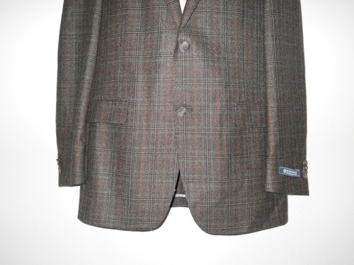 Hart Schaffner Marx New Mens Wool Blazer 40 Long Brown NWT - Picture 3 of 6