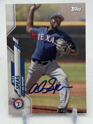 2020 Pro Debut Base #PD-43 Alex Speas Rangers Boston Red Sox SIGNED