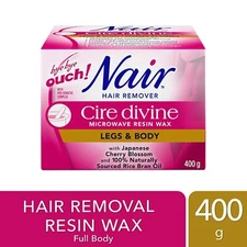 Nair Cire Divine Microwave Resin Wax with Japanese Cherry Blossom 400g