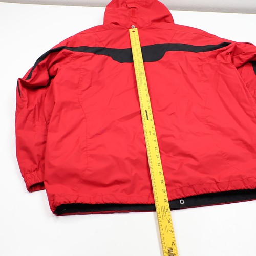 Columbia Interchange Jacket Men's Size Medium Red Hooded Hiking Travel Nylon - Picture 3 of 13