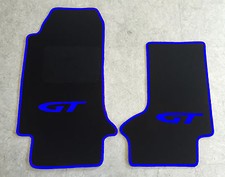Autoteppich Fußmatten für Opel GT Cabrio schwarz blau ab 2007' Absatzschutz 2tlg