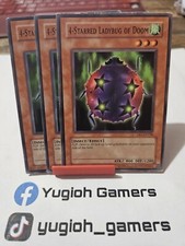 Yu-Gi-Oh 4 Starred Ladybug Of Doom X3 DB1 Unlimited Common Light Played 