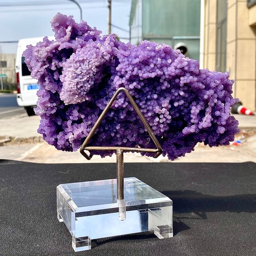 5.06LB Indonesia natural purple grape agate quartz crystal particles - Picture 3 of 13