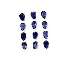 Natural Iolite Pear Cut Loose Gemstone Lot 15 Pcs 4 6 MM 5 CT