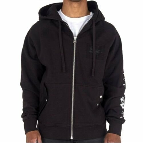 FILA Prezzo consigliato $180 00! Felpa con cappuccio e zip intera Strivers Row Chaos taglia XXXL (3XL) colore nero