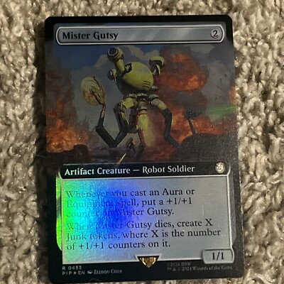 WOTC Universes Beyond: Fallout Mister Gutsy (Extended Art) (R) (Foil) NM #433