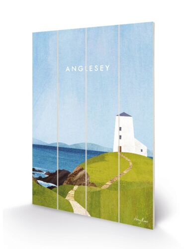 Henry Rivers - phare Anglesey, Twr Mawr - imprimé mural en bois 40 x 59 cm - Photo 1/1